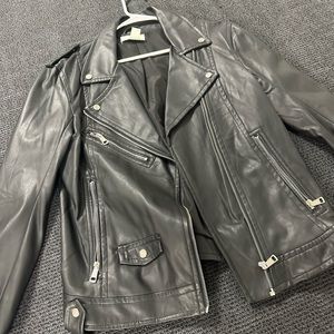 H&M faux leather jacket sz 10